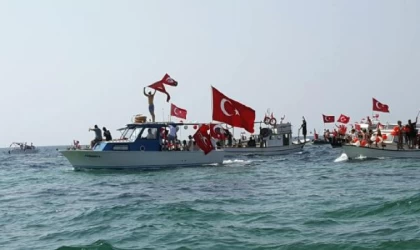 Amatör balıkçılardan, 100 tekneyle ’30 Ağustos Zafer Bayramı’ turu