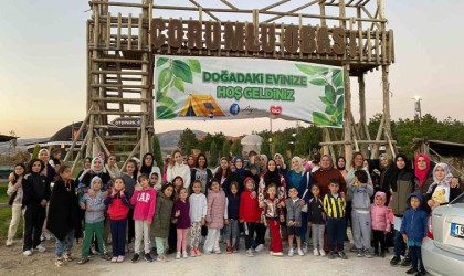 Anne-çocuk kampı renkli görüntülere sahne oldu