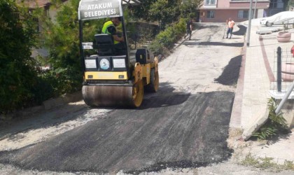 Atakumda yol bakım çalışması