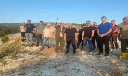 Balıkesir’de saman yüklü kamyonette çıkan yangın ormana sıçradı (2)