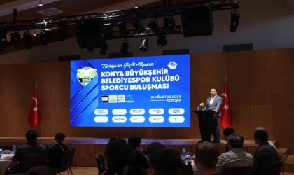 Başkan Altay, Konya Büyükşehir Belediyespor Kulübü sporcularıyla buluştu