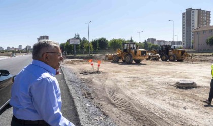 Başkan Büyükkılıç, Mustafa Şimşek Bulvarını Malatya yoluna bağlayacak yolu inceledi