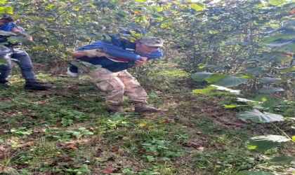 Bir gün sonra bulunan Alzheimer hastasını jandarma personeli sırtında taşıdı