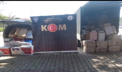 Depoya yapılan baskında 1 milyon adet boş makaron ele geçirildi