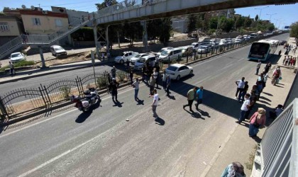 Diyarbakırda bir çocuğun yaralandığı kazada vatandaş yolu kapattı