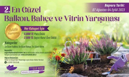 En güzel balkon ve bahçeye ödül verilecek