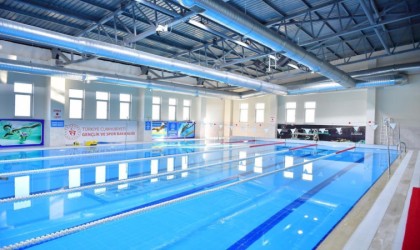 Erganide yarı olimpik yüzme havuzu tamamlandı