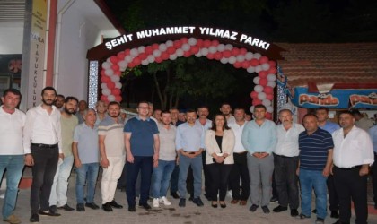 Eskigediz beldesinde şehit isminin verildiği parkın açılışı yapıldı