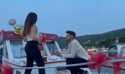 Evlilik teklifi sırasında denize düşen yüzük, dalgıç tarafından bulundu