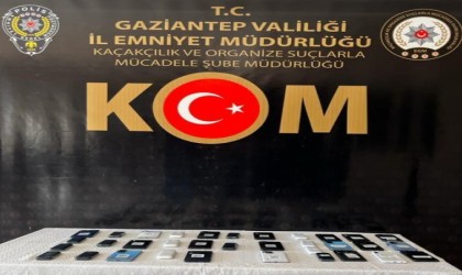 Gaziantepte 34 adet kaçak cep telefonu ele geçirildi
