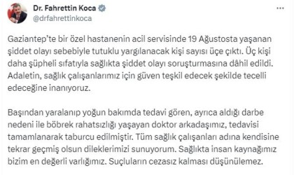 Gaziantepte doktora darp olayında tutuklu sayısı 3e çıktı