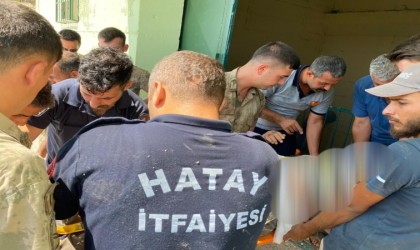 Hatayda boya yaparken düşen işçi yaralanarak hastaneye kaldırıldı