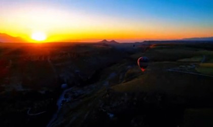 Kapadokyanın giriş kapısında eşsiz görüntüler