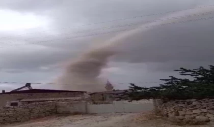 Kayseri’de hortum kamerada