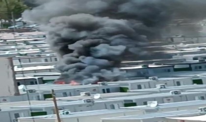 Konteyner kentte korkutan yangın