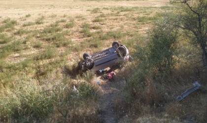 Kontrolden çıkan otomobil takla attı: 1 yaralı