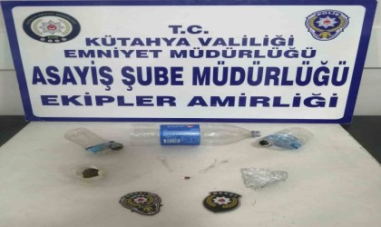 Kütahyada şüpheli şahsın üzerinde uyuşturucu bulundu
