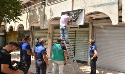 Mersin Yenişehirde yabancı tabelalar söküldü