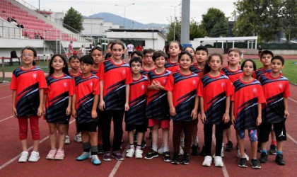 Minik atletler, milli takım için çalışıyor