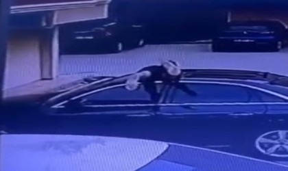 Örümcek adam gibi oto faresi...Sunrooftan girip çaldı