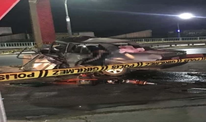 Otomobil refüje çarptı: 4 ölü, 1 ağır yaralı