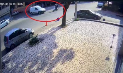 (Özel) Motosikletteki iki genç böyle ölümden döndü