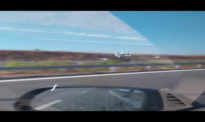 (Özel) Otoyolda kilometrelerce tersten böyle gitti