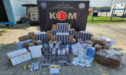 Polisten kaçak tütün ve sigara operasyonu