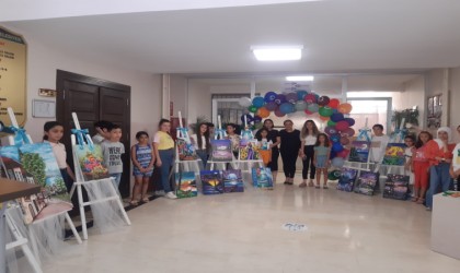 Şahinbeyli minik öğrencilerden muhteşem tablolar