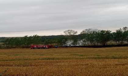 Tekirdağda arazi yangını