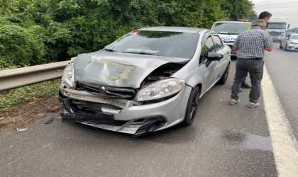 TEMde zincirleme trafik kazası: 3 yaralı