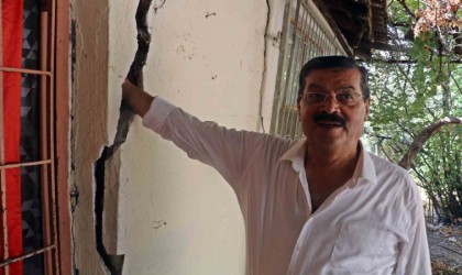 Temeli kayıp çatlayan evlerde korku içinde yaşıyorlar