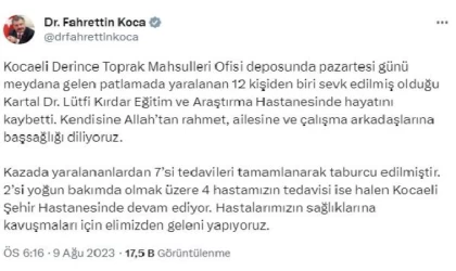 TMO silolarındaki patlamada yaralılardan 1’i yaşamını yitirdi (2)