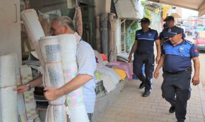 Toroslarda yol ve kaldırım işgali denetimi yapıldı