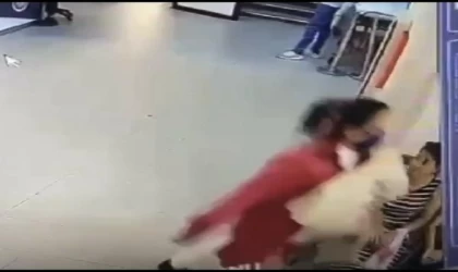 3 günlük bebeği test bahanesiyle hastaneden kaçırdı; o anlar kamerada