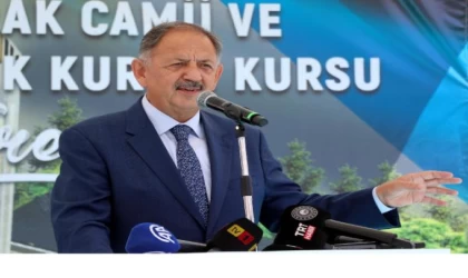 Bakan Özhaseki: Camilerimiz, Anadolu’da medeniyetimizin vurulmuş mühürleridir
