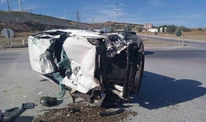 Bandırmada trafik kazasında 1 kişi ağır yaralandı