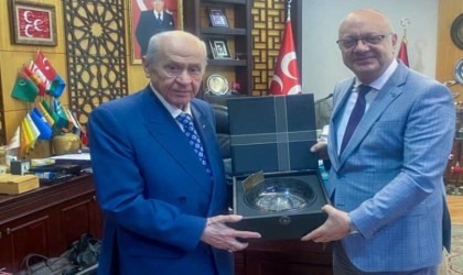 Başkan Ergün, MHP Lideri Bahçeliyi ziyaret etti