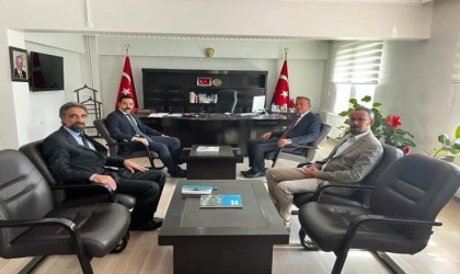 BEÜ Rektörü Elmastaştan Kaymakam Uzuna ziyaret