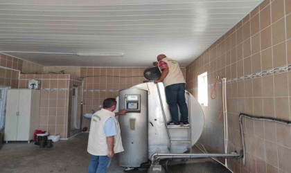 Beyşehirde süt toplama merkezleri ve iş yerleri denetlendi