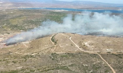 Çeşme’de, çöplükteki yangın 2’nci günde