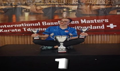 Diyarbakırlı milli karateci, İsviçre’den 1 altın, 2 bronz madalya ile döndü