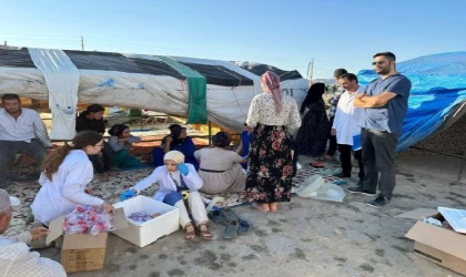 Doğu illerinden Kayseri’ye gelen 3 bin mevsimlik işçiye sağlık taraması yapıldı