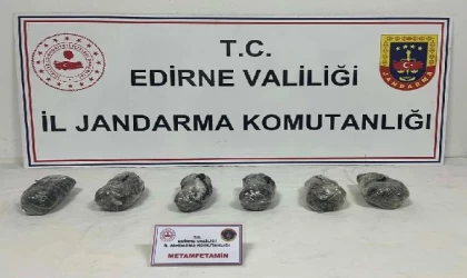 Edirne’de, Bulgaristan plakalı otomobilde 3 kilo metamfetamin ele geçirildi