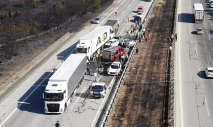 Edirnedeki kazada ölü sayısı 2ye yükseldi: Olay yeri havadan görüntülendi