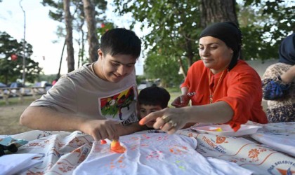 Engelli çocuklar Zeytinparkta kampta