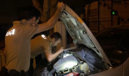 Gece yarısı, bekçilerden yavru kediyi kurtarma operasyonu