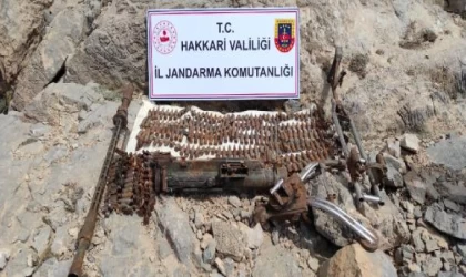 Hakkari’de PKK’nın cephaneliği ele geçirildi