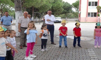 Kaymakam uyum haftasında öğrenci ve öğretmenlerle bir araya geldi