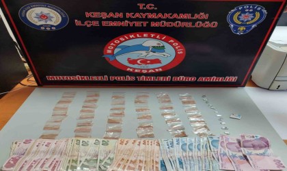 Keşanda üzerinden uyuşturucu çıkan şüpheli tutuklandı